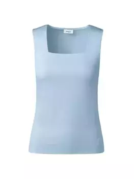 Вязание ракушки с квадратным вырезом Akris Punto, цвет sky