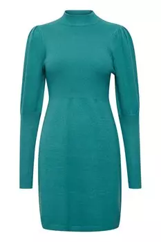 Вязанное платье B.Young NONINA, зеленый