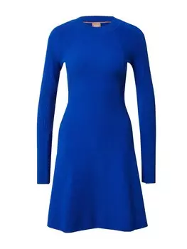 Вязанное платье BOSS Firoko, королевский синий
