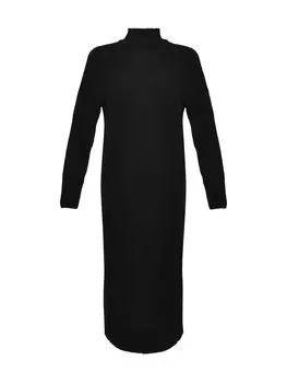 Вязанное платье DeFacto, черный