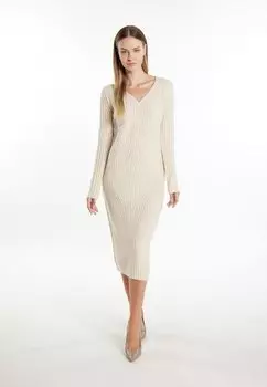 Вязанное платье DreiMaster, бежевый