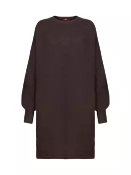 Вязанное платье Esprit, темно коричневый