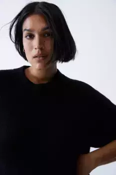 Вязанное платье H&M, черный