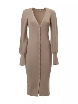 Вязанное платье Influencer, бежевый