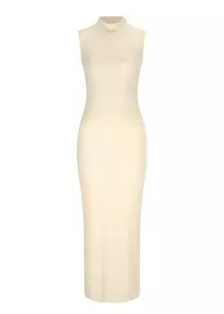 Вязанное платье Nicowa Kanito, шерсть белая