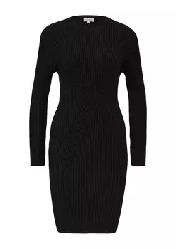 Вязанное платье S.Oliver, черный