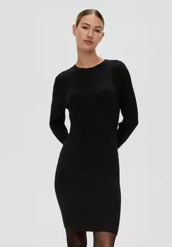 Вязанное платье s.Oliver, черный