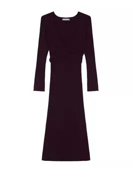 Вязанное платье Scalpers, баклажаны