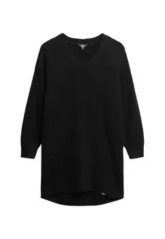Вязанное платье Superdry, черный
