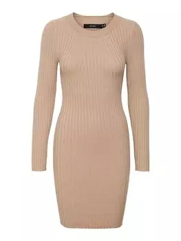Вязанное платье Vero Moda Kiki, светло-коричневый