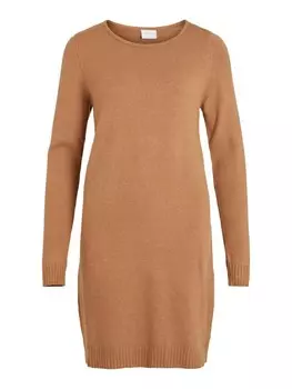 Вязанное платье VILA, коричневый