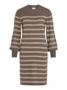 Вязанное платье Vila, коричневый