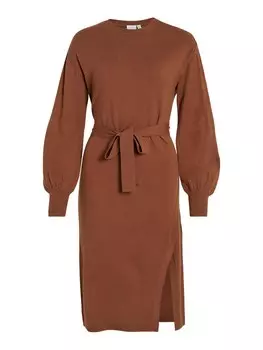 Вязанное платье Vila RICKY, охра