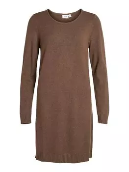Вязанное платье VILA Ril, коричневый