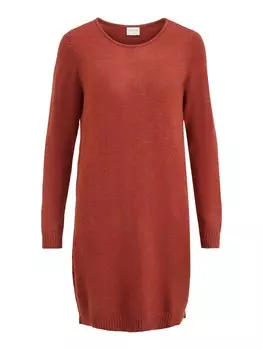 Вязанное платье VILA Ril, ржаво-красный