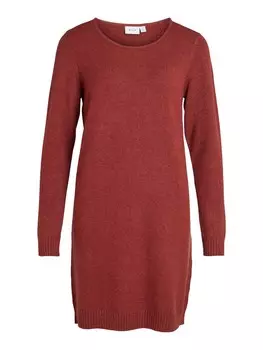 Вязанное платье VILA Ril, ржаво-красный