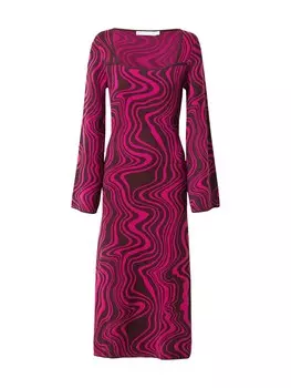 Вязанное платье Warehouse, малина