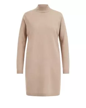 Вязанное платье We Fashion, бежевый