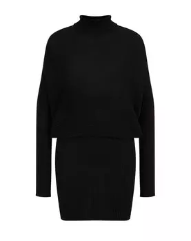 Вязанное платье We Fashion, черный