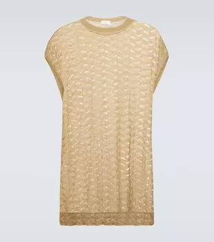 Вязанный топ Dries Van Noten, коричневый
