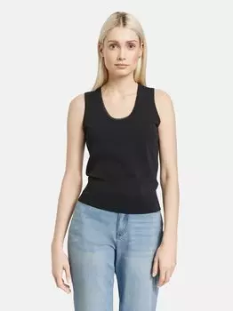 Вязанный топ Taifun, черный