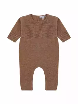 Вязаное боди Tartine et Chocolat, коричневый