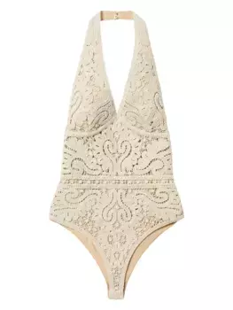 Вязаное боди TWINSET, нейтральный