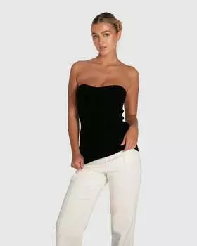 Вязаное бюстье Distant Memories Belle&Bloom, черный