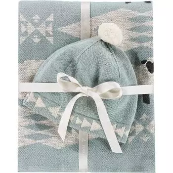 Вязаное детское одеяло + шапочка – для младенцев Pendleton, цвет Sheep Dreams