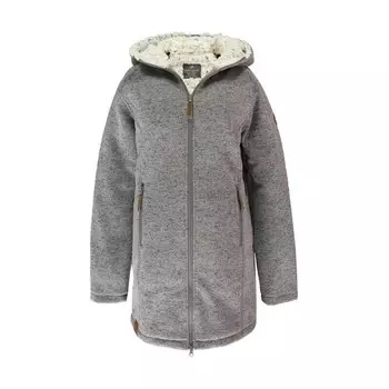 Вязаное флисовое пальто Alix для туризма/похода/трекинга женское серого меланжа без GIPFELGLCK, цвет grau