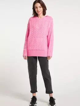 Вязаное худи Mymo, розовый