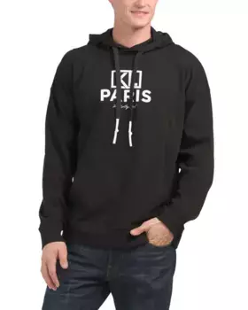 Вязаное худи с флокированным логотипом Karl Lagerfeld Paris, черный