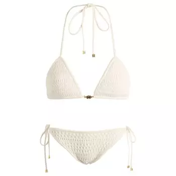 Вязаное крючком бикини Amiri, цвет ivory