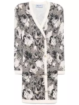 Вязаное мини-платье Blugirl, серый