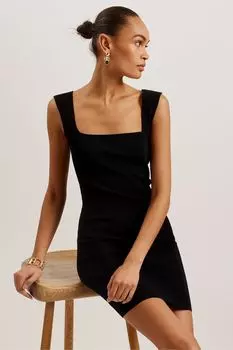 Вязаное облегающее платье мини imojenn Ted Baker, черный