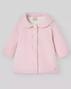 Вязаное пальто для девочки PAZ Rodrguez, розовый