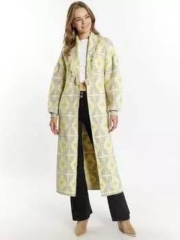 Вязаное пальто Izia, серый