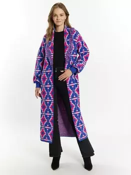 Вязаное пальто Izia, синий