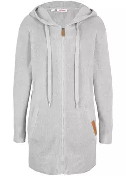 Вязаное пальто John Baner Jeanswear, серый