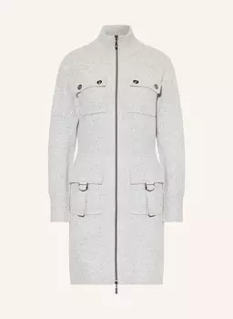 Вязаное пальто monari, светло-серый