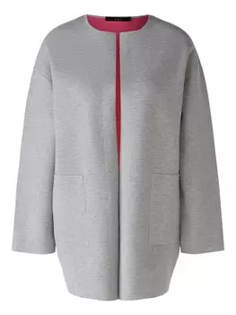 Вязаное пальто OUI Knitted Coat, серый