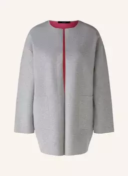 Вязаное пальто Oui, серый