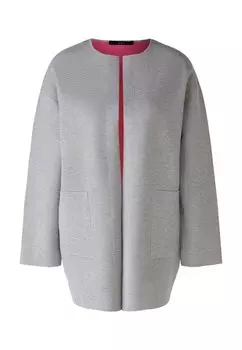 Вязаное пальто Oui, серый
