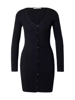 Вязаное платье Abercrombie & Fitch Knitted dress, черный