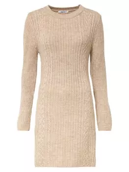 Вязаное платье About You DALINE, бежевый