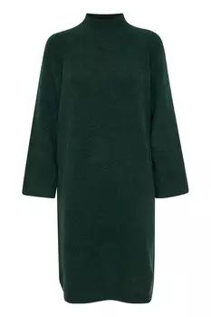 Вязаное платье b.young MERLI, темно-зеленый
