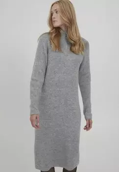 Вязаное платье b.young, серый
