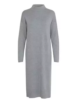 Вязаное платье b.young, серый
