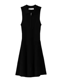 Вязаное платье Bershka, черный