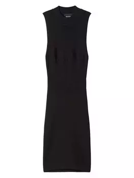 Вязаное платье Bershka, черный